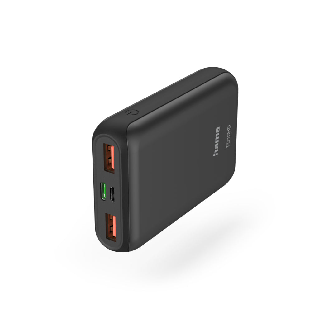 Hama Power Pack PD10-HD 10000mAh 2x USB-A 1x USB-C Voor Snelladen Antr.