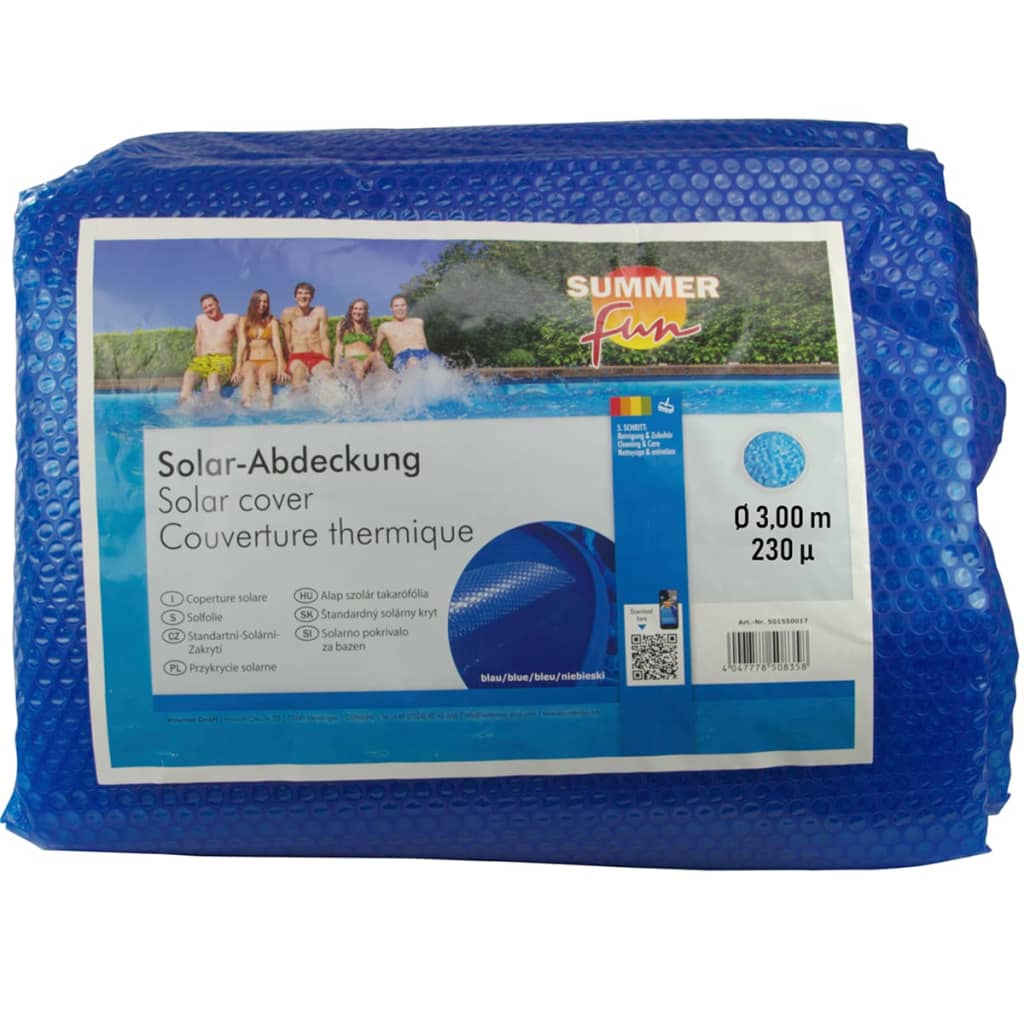 Summer fun summer fun zomerzwembadhoes solar rond 300 cm pe blauw