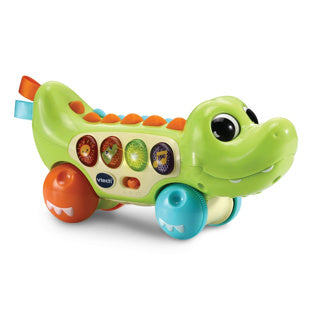 Vtech baby dierenvriendjes krokodil - educatief baby speelgoed - activiteitenroller met lichts- en geluidseffecten - cadeau - vanaf 6 maanden