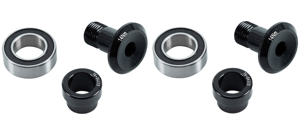 Cube trunnion rock mount bearing set stereo hybrid