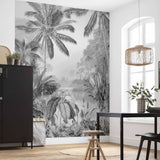 Komar komar fotobehang lac tropical black white 200x270 cm