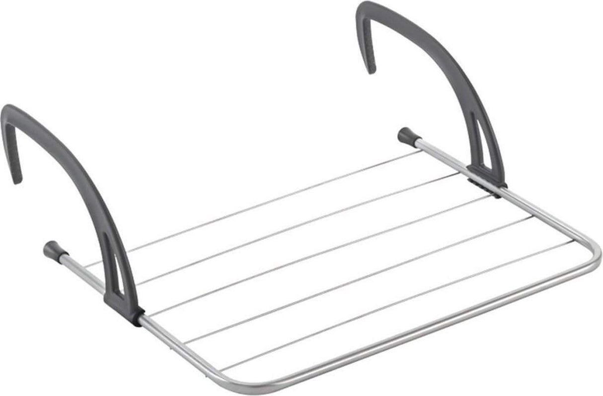 Metaltex tomado - droogrek favonio voor radiator, deur, balustrade of balkon - 3 meter drooglengte - zilvergrijs
