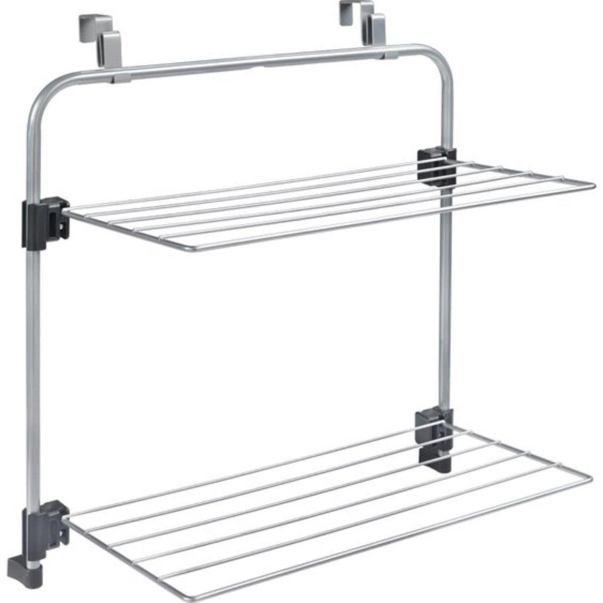 Metaltex tomado - droogrek gale - 7 meter drooglengte - ophangbaar aan deur of douchewand - zilvergrijs - 5 jaar garantie