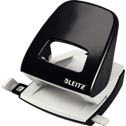 Leitz nexxt metalen bureau perforator - perforeert tot 30 vel - voor mappen en ringbanden - zwart