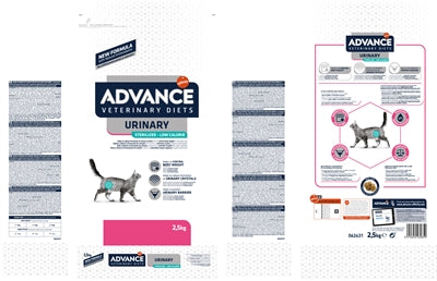 Advance Veterinary diet cat urinary sterilized minder calorie�n