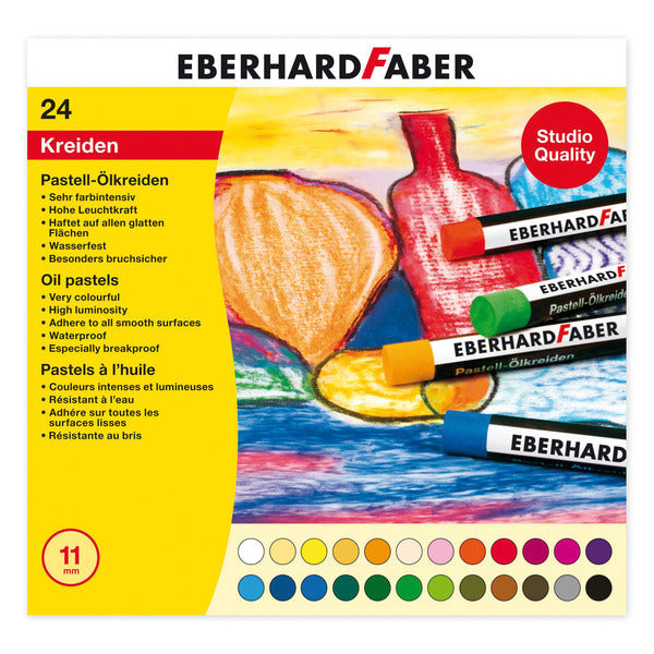 Eberhard faber eberhard faber ef-522024 oliepastelkrijt 11mm doos a 24 st