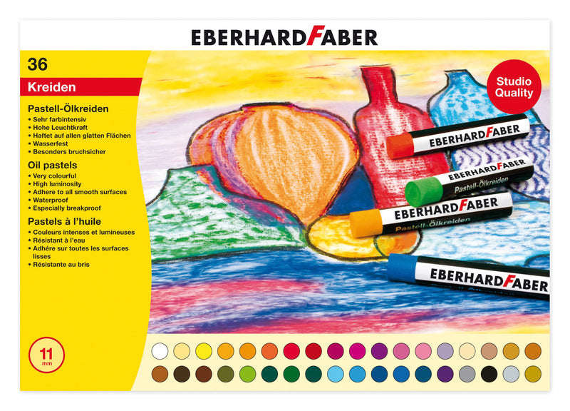 Eberhard faber eberhard faber ef-522036 oliepastelkrijt efa 11mm doos a 36 st