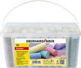 Eberhard faber eberhard faber ef-526550 stoepkrijt emmer met 50 krijtjes