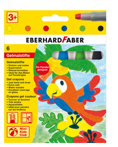 Eberhard faber eberhard faber ef-529006 gelkleurpotloden 6 kleuren in karton etui