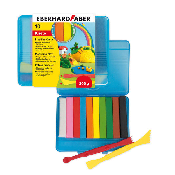 Eberhard faber eberhard faber ef-572010 boetseerklei 10 kleuren in bewaardoos