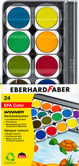 Eberhard faber eberhard faber ef-578324 verfdoos winner 24 kleuren + mengpalet