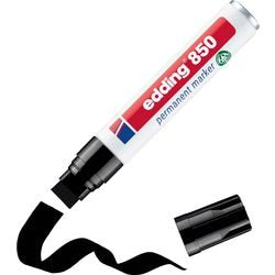 Permanent marker edding 850 ultra 5-15 mm zwart recht sneldrogend waterbestendig
