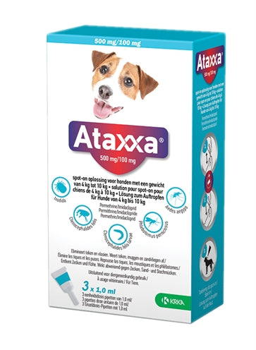 Krka Ataxxa spot on hond