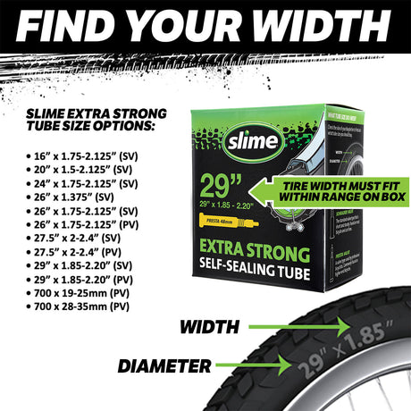 Slime zelfdichtende anti-lek binnenband 18 inch av