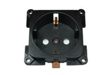 C-line wandcontactdoos camper en caravan 230 volt zwart