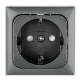 C-line wandcontactdoos camper en caravan 230 volt antraciet