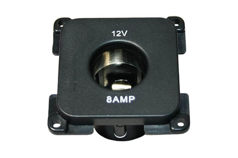 C-line 12 volt stopcontact camper en caravan zwart