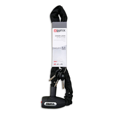 Lynx kettingslot 5.5 x 85cm zwart cityline m