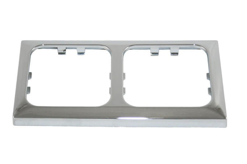 Opal afdekraam 2 voudig chroom