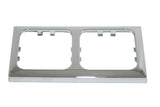 Opal afdekraam 2 voudig chroom