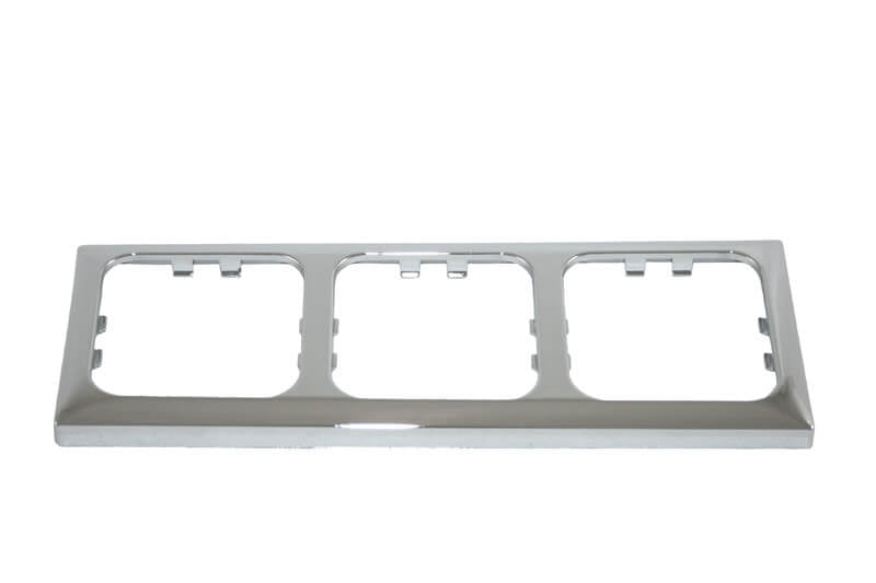 Opal afdekraam 3 voudig chroom