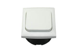 C-line schakelaar met opal afdekraam wit