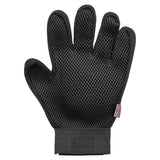 Trixie vachtverzorgingshandschoen mesh-materiaal tpr roze zwart