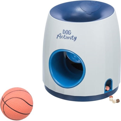 Trixie Dog activity strategiespel ball treat wit blauw