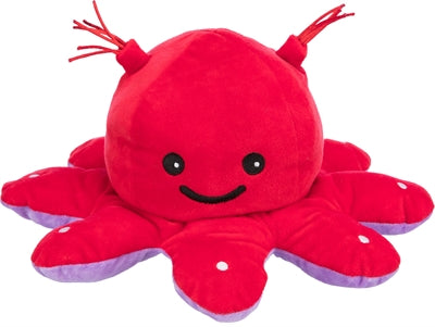 Trixie Octopus omkeerbaar pluche rood paars