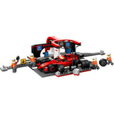 Lego city f1 pitstop en pitcrew met ferrari auto - 60443