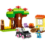 Lego duplo bluey pizzameisjes met muffin en bluey educatief speelgoed voor peuters 10469