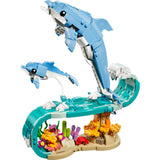 Lego ® creator 3in1 zeedieren: prachtige dolfijnen - bouw om tot een zeepaardje of krab - 31385