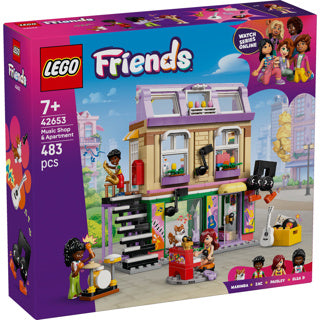 Lego friends muziekwinkel en appartement bouwpakket voor kinderen - 42653