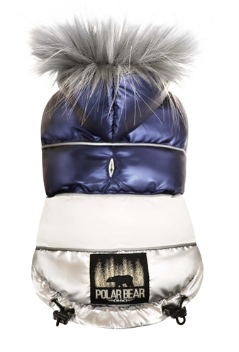 Croci Hondenjas padded polar bear blauw