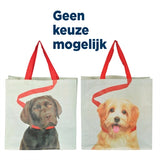 Boodschappentas hond aan riem assorti