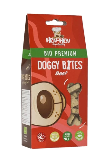 Hov-hov bio premium doggy bites graanvrij rund