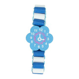 Houten horloge bloem