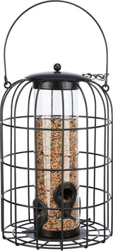 Trixie voerdispenser met gaasbescherming zwart