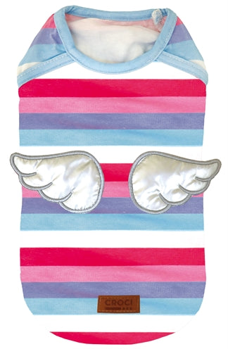 Croci T-shirt hond top wings gestreept