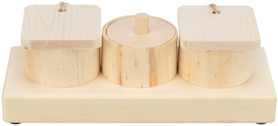 Trixie snack cups voor ratten en konijnen hout