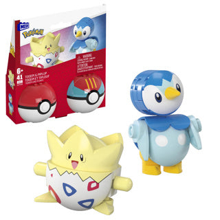 Mattel pokemon mega 2-pack piplup en togepi