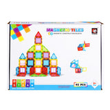 Science magnetische tegels - 45 delig 6,5 cm