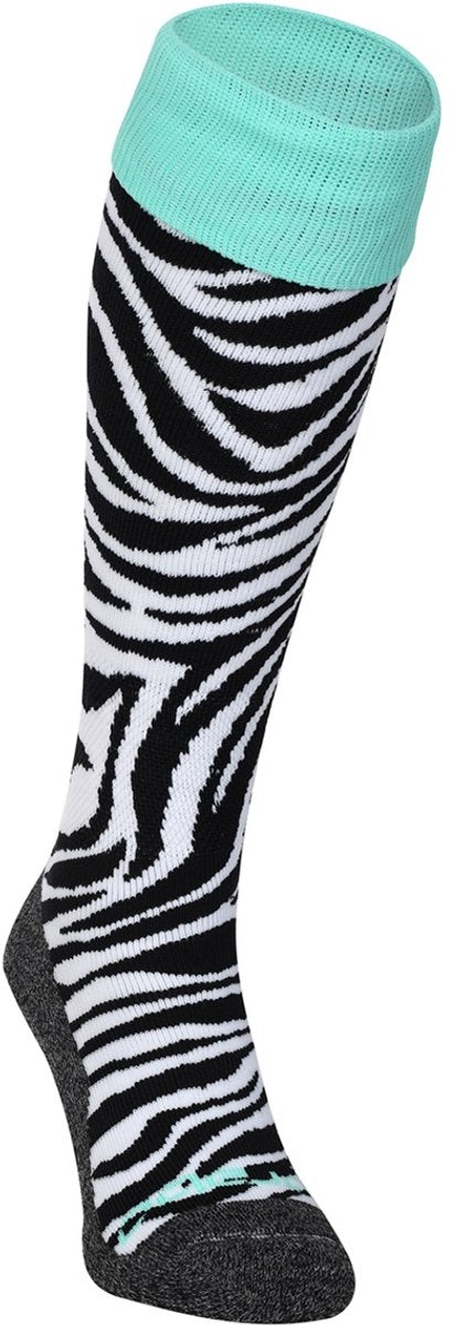 Brabo bc8300c socks zebra unisex sportsokken - black white