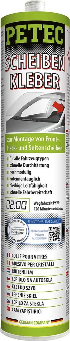 Petec raamsticker 1k window adhesive 310ml cartridge