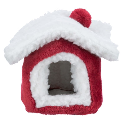 Trixie Xmas cuddly cave muis hamster rood wit