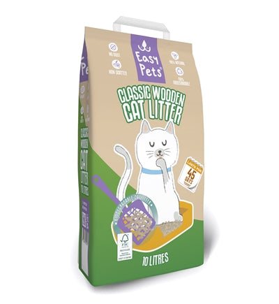 Easypets Biodegradable houtkorrels kattenbakvulling