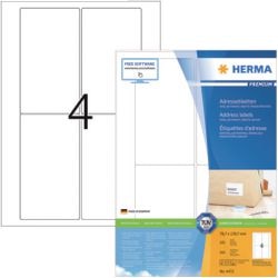 Merkloos sans marque herma prem. adr.etik. 78,7x139,7 100 vel din a4 400 stuks 4472