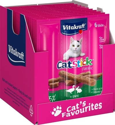 Vitakraft Cat-stick mini eend met konijn