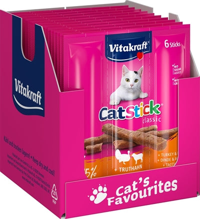 Vitakraft cat-stick mini kalkoen met lam