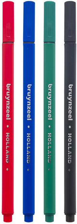 Bruynzeel fineliner - set 4 basis kleuren -